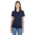 thumbnail image 1 of American Apparel 2356W Womens Fine Jersey Classic V-Neck T-Shirt XX-Large Navy, 1 of 2