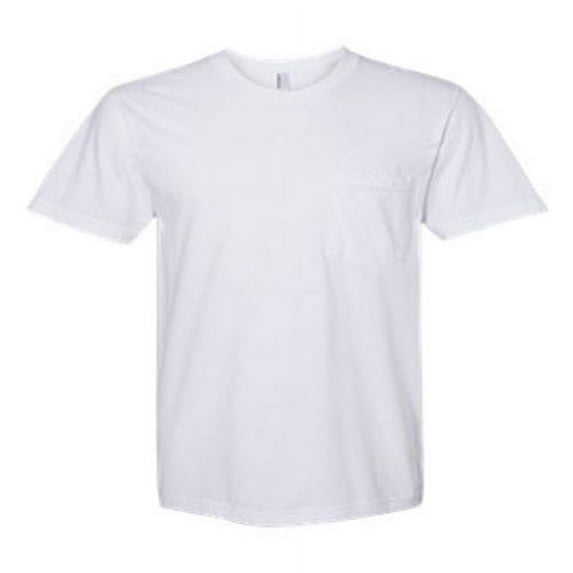 American Apparel Unisex Short Sleeve Fine Jersey Pocket Tee