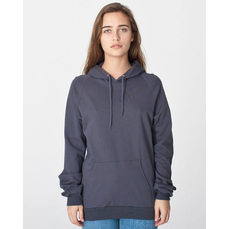 American Apparel 5495 Unisex California Fleece Pullover Hoodie Asphalt 2XL Walmart