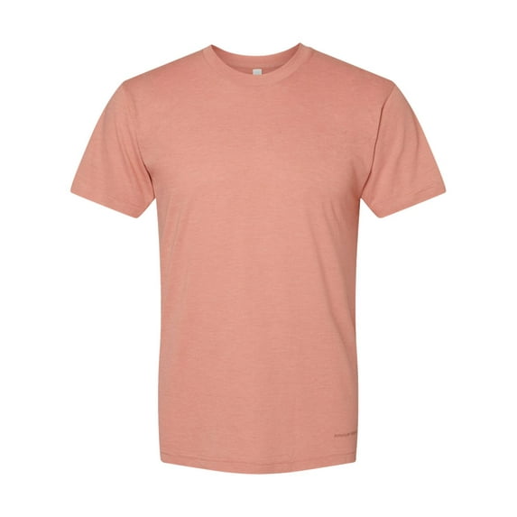 American Apparel B01227636 Tri-Blend Track T-Shirt, Tri-Coral - Extra Large