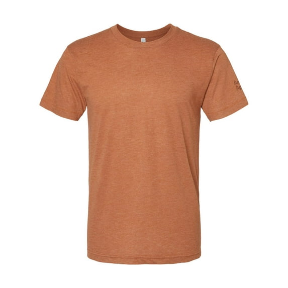 American Apparel B01227668 Tri-Blend Track T-Shirt, Tri-Rust - 3XL
