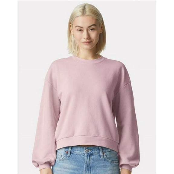 American Apparel B02827246 Reflex Womens Fleece Crewneck Sweatshirt, Bone - Extra Large
