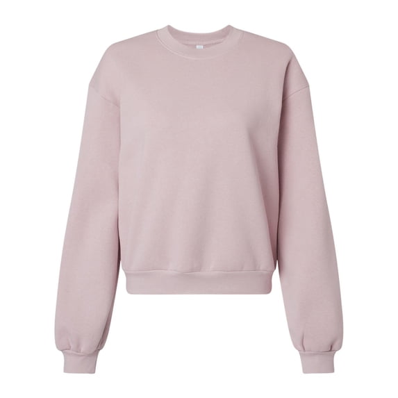 American Apparel B02827307 Reflex Womens Fleece Crewneck Sweatshirt, Blush - 2XL