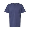 thumbnail image 1 of American Apparel B03227653 CVC Henley T-Shirt, Heather Indigo - Small, 1 of 4