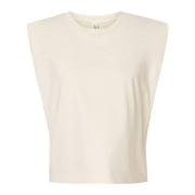 American Apparel B03327005 Women Garment-Dyed Heavyweight Muscle T-Shirt, Faded Cream - Large