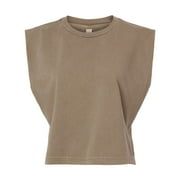 American Apparel B03327026 Women Garment-Dyed Heavyweight Muscle T-Shirt, Faded Brown - Extra Large
