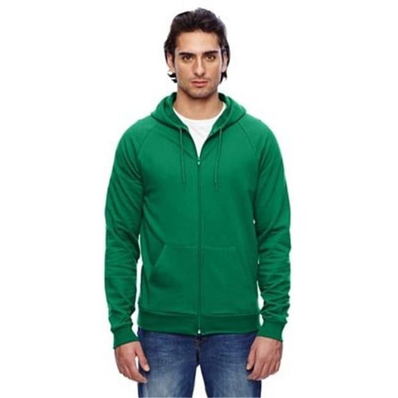 American Apparel B627515670 Adult Unisex 7.2 oz California Fleece Zip Hoodie, Kelly - 2XL