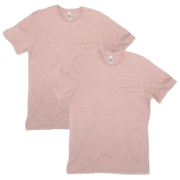 American Apparel CVC T-Shirt, Style G2001CVC, Heather Blush 2-Pack