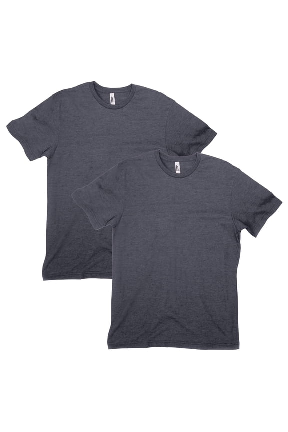 CVC T-Shirt, Style G2001CVC, Heather Charcoal 2-Pack