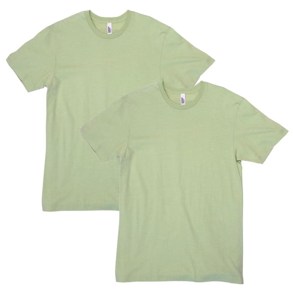 American Apparel CVC T-Shirt, Style G2001CVC, Heather Cucumber 2-Pack