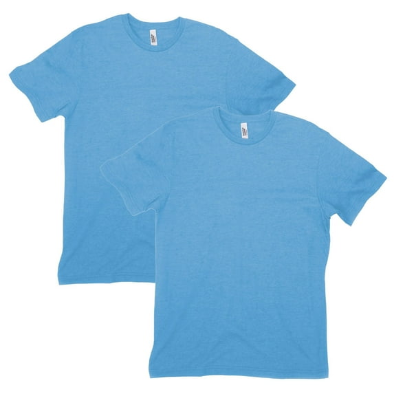 American Apparel CVC T-Shirt, Style G2001CVC, Heather Light Blue 2-Pack