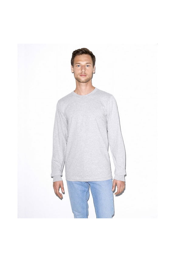 - Fine Jersey Long Sleeve Tee - 2007 - Heather Grey - Size: 3XL