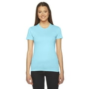 American Apparel Fine Jersey Short-Sleeve T-Shirt (2102) Aqua, XL