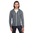 thumbnail image 1 of American Apparel Flex Fleece Unisex Full-Zip Hoodie F497W - Asphalt Size XS, 1 of 5