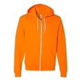 thumbnail image 1 of American Apparel Flex Fleece Unisex Full-Zip Hoodie in Tang XS | F497W, 1 of 2