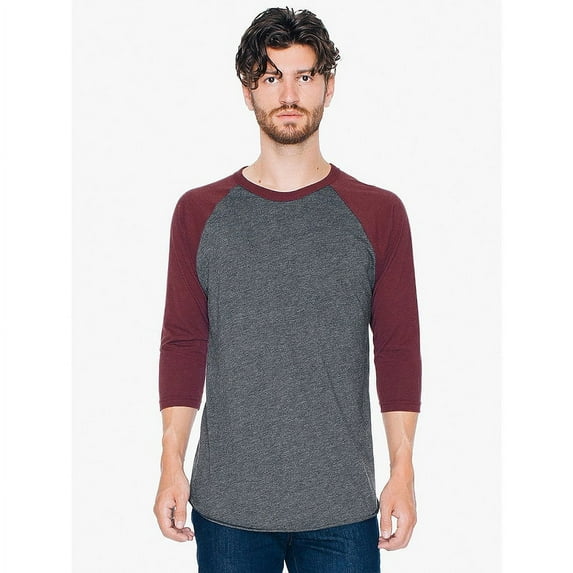 American Apparel Men's 3/4 Sleeve Raglan T-Shirt