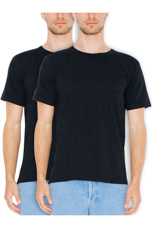 Men's & Big Men's Fine Jersey Crewneck T-Shirts, 2-Pack, Sizes XS-3XL