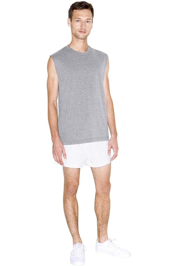 Men's California Fleece Retro Short, White, Large