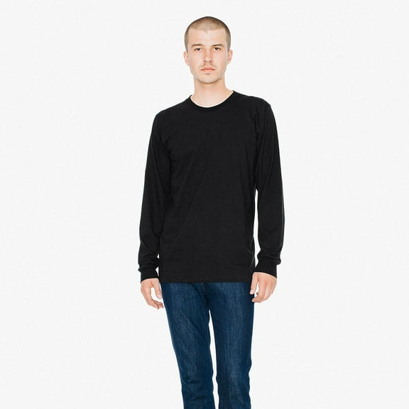 American Apparel Men's Fine Jersey Long Sleeve T-Shirt