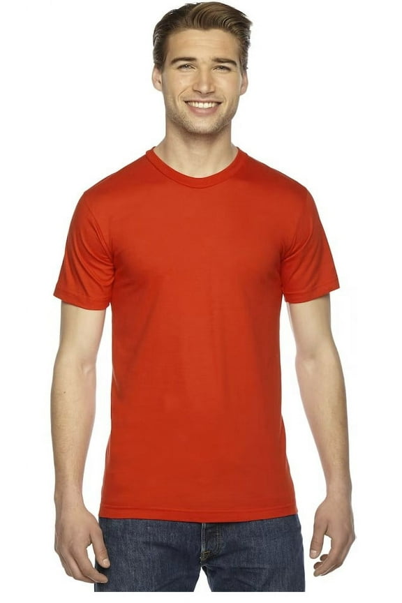 Men's Fine Jersey Short-Sleeve T-Shirt 2001W Orange 3XL