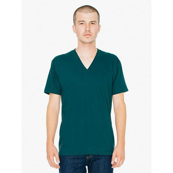 American Apparel Men's Fine Jersey Short Sleeve V-Neck T-Shirt