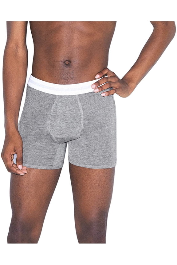 Men's Mix Modal Boxer Brief, Heather Charcoal, Medium