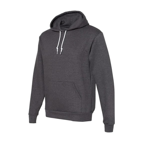 American Apparel Mens Flex Fleece Long Sleeve Pullover Hoodie X-Small Dark Heather Grey