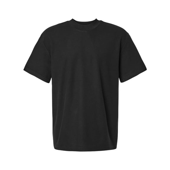 American Apparel Mens Pique Mockneck Tee