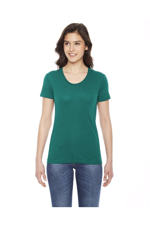 Poly-Cotton Short-Sleeve Crewneck (BB301) Evergreen, S