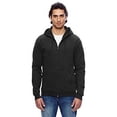 thumbnail image 1 of American Apparel Unisex California Fleece Zip Hoodie - BLACK - XS, 1 of 2