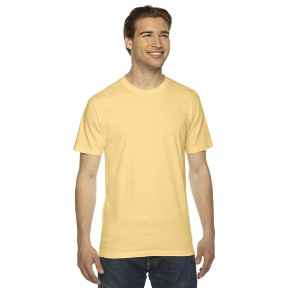 American Apparel Unisex Fine Jersey Short-Sleeve T-Shirt (2001) -BUTTER -XL