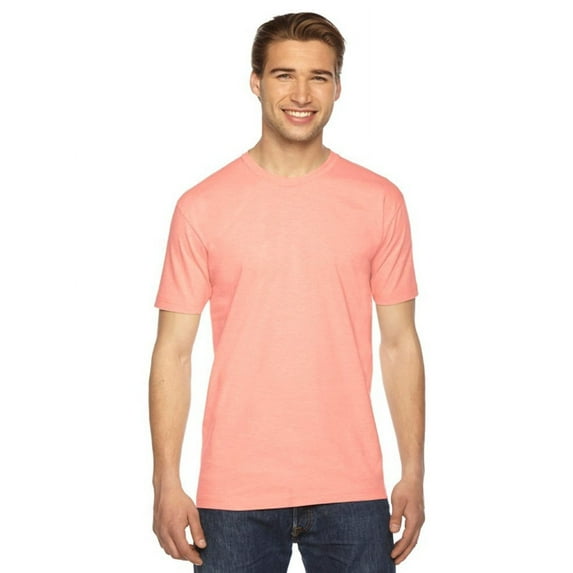 American Apparel Unisex Fine Jersey Short-Sleeve T-Shirt Summer Peach M