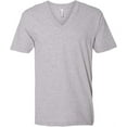 thumbnail image 1 of American Apparel Unisex Fine Jersey Short-Sleeve V-Neck Heather Grey S, 1 of 2