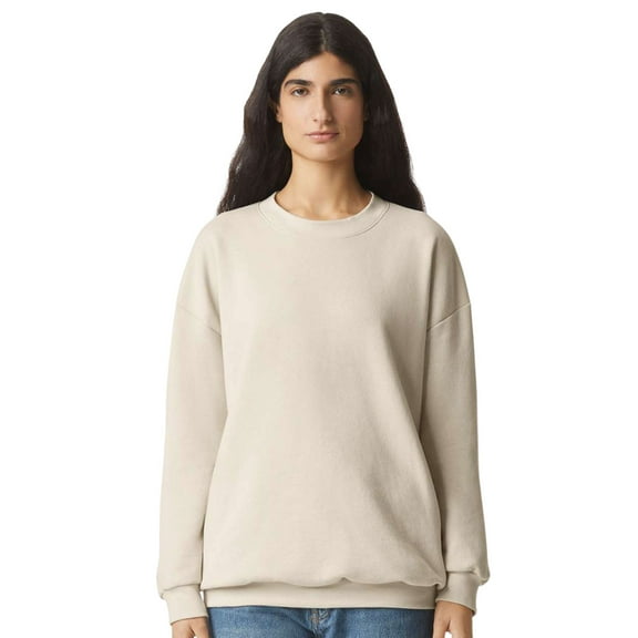 American Apparel Unisex Fleece Crewneck Long Sleeve Sweatshirt, 70 US Cotton/30 Polyester Winter Sweaters (Bone , XS)