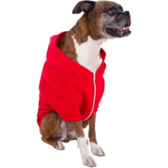 American Apparel Unisex Flex Fleece Dog Zip Hoodie, Large