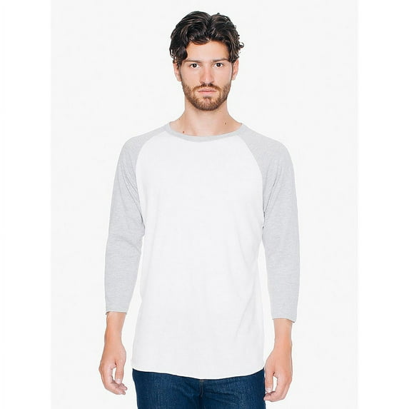American Apparel Unisex Raglan Three-Quarter Sleeve Tee