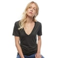 thumbnail image 1 of American Apparel Unisex Tri-Blend Short-Sleeve Deep V-Neck T-Shirt - TRI CRANBERRY - S, 1 of 2