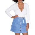thumbnail image 1 of American Apparel Women Cotton Spandex Julliard Long Sleeve Top, White, Small, 1 of 7