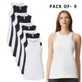 thumbnail image 1 of American Apparel - Women's Cami Tank Tops | Sleeveless Shirts, Ribbed Racerback Women's Top, Bulk Color, Pack - 9 | Size - L, 1 of 5