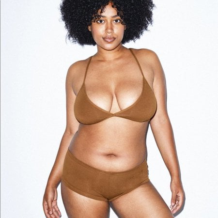 American Apparel Women's Cotton Spandex Jersey Crossback Bra M
