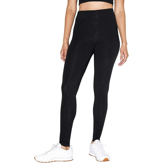 American Apparel Women's Cotton Spandex Jersey High-Waist Leggings, Black, X-Small
