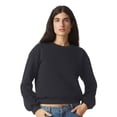 thumbnail image 1 of American Apparel Women's Crewneck Sweatshirt, 70/30Cotton/Polyester Long sleeve Winter Fleece Sweaters (Black, S), 1 of 8