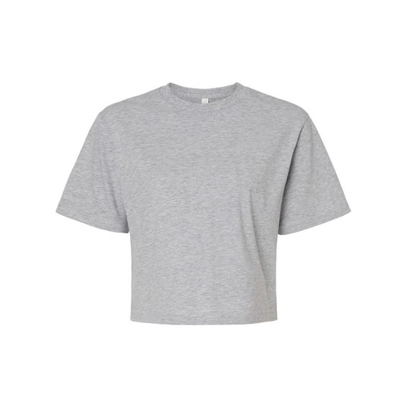 American Apparel - Women's Fine Jersey Boxy Tee - 102 - Heather Grey - Size: L
