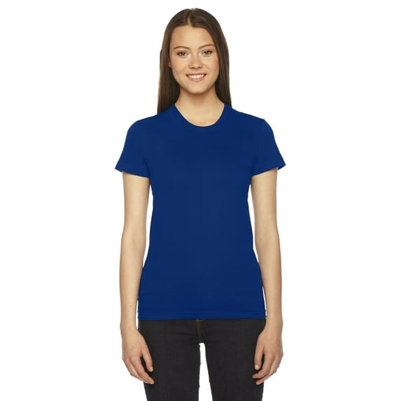 American Apparel - Women’s Fine Jersey Tee - 2102W, LAPIS, XL