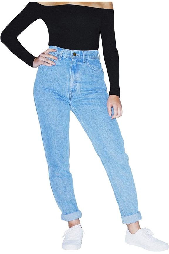 Women's High-Waist Jean, Light Wash, 24W/32