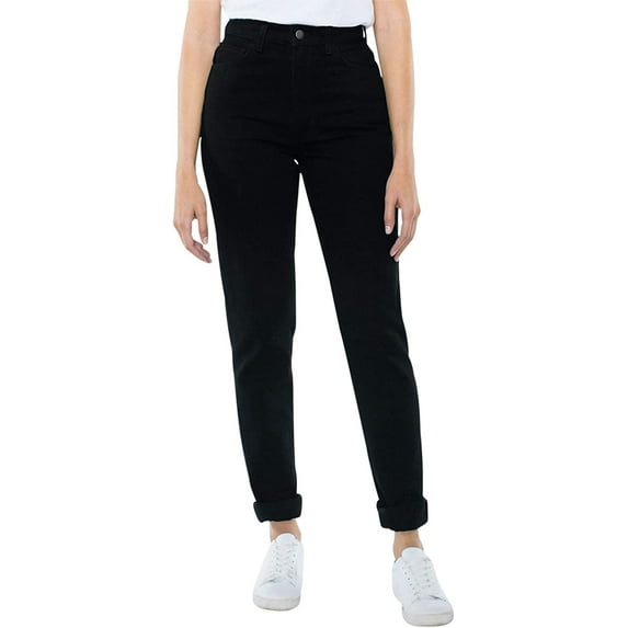 American Apparel Women's High-Waist Jean, black, 32W/32