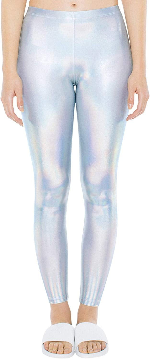 Metallic Legging | Coated Spandex | Silver