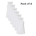 thumbnail image 1 of CROWN CRAZE Women's Softstyle Tank Tops – Classic Sleeveless Knit Ribbed Racerback, 4.6oz | 6 Pack, Size S, 1 of 5