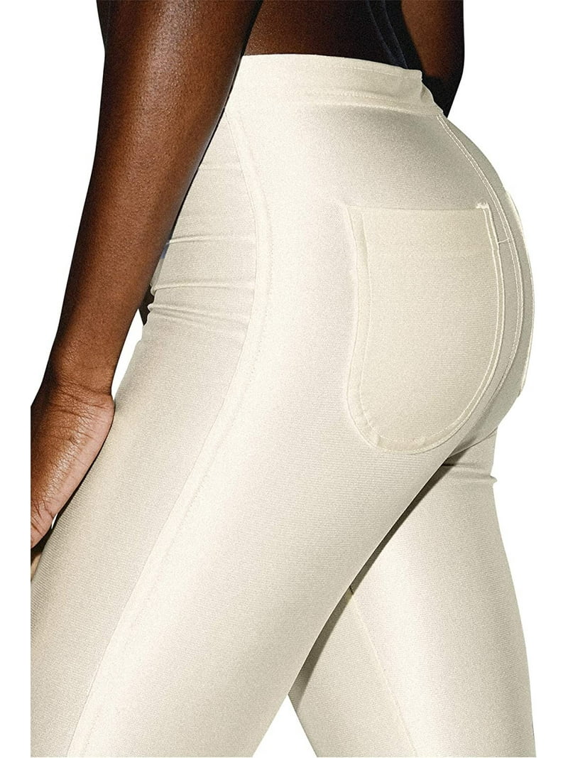 American Apparel Women's The Disco Pant, Pearl, Medium