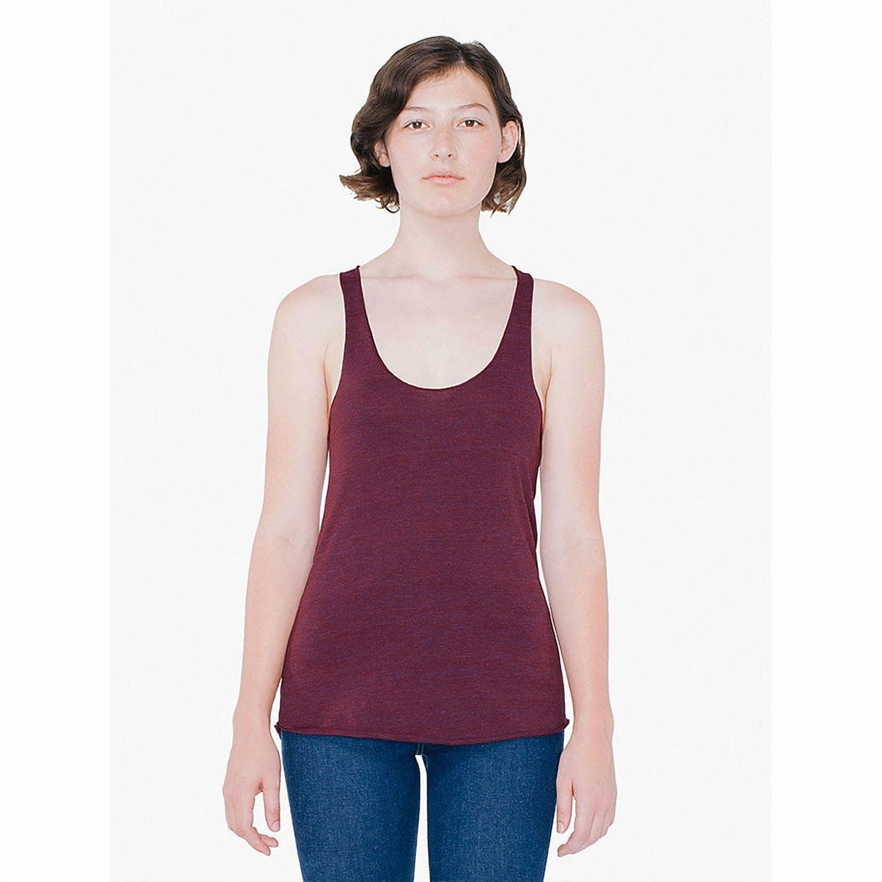 American Apparel Women's Triblend Racerback Tank – Soft, Lightweight & Comfy In Cranberry